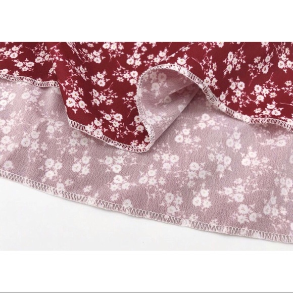 1 LARGE LEFT 💋💋Red Ditsy Floral Sundress - Picture 7 of 10